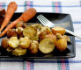 Пресни картофи и тиквички на фурна