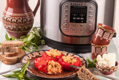 Постни пълнени чушки с ориз в Instant pot