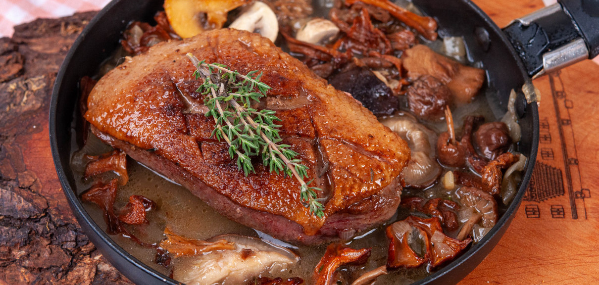 Патешко филе / патешко магре с ароматни гъби