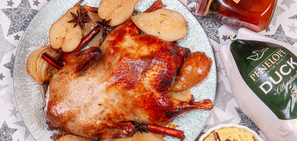 Патица с круши, анасон и канела