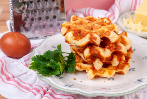 Солени гофрети със сирена